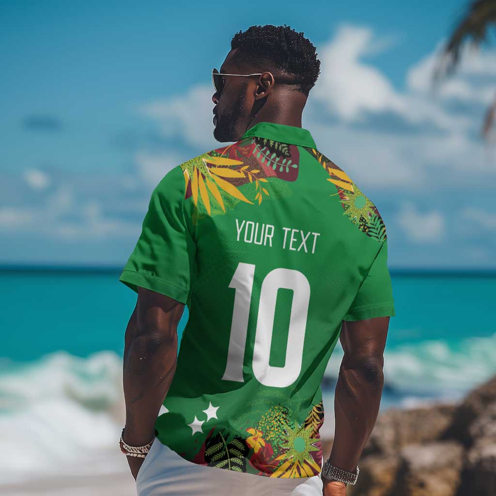Custom Afro-St Kitts and Nevis Cricket Patriots Hawaiian Shirt Caribbean Tropical Sporty - African Pride
