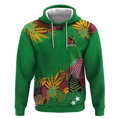 Custom Afro-St Kitts and Nevis Cricket Patriots Hoodie Caribbean Tropical Sporty - African Pride