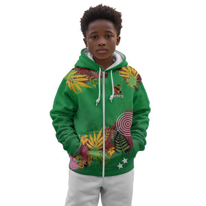 Custom Afro-St Kitts and Nevis Cricket Patriots Kid Hoodie Caribbean Tropical Sporty - African Pride