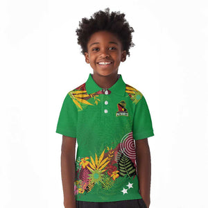 Custom Afro-St Kitts and Nevis Cricket Patriots Kid Polo Shirt Caribbean Tropical Sporty - African Pride