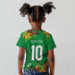 Custom Afro-St Kitts and Nevis Cricket Patriots Kid T shirt Caribbean Tropical Sporty - African Pride
