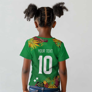 Custom Afro-St Kitts and Nevis Cricket Patriots Kid T shirt Caribbean Tropical Sporty - African Pride