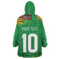 Custom Afro-St Kitts and Nevis Cricket Patriots Kid Wearable Blanket Hoodie Caribbean Tropical Sporty - African Pride