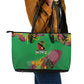 Afro-St Kitts and Nevis Cricket Patriots Leather Tote Bag Caribbean Tropical Sporty - African Pride