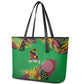 Afro-St Kitts and Nevis Cricket Patriots Leather Tote Bag Caribbean Tropical Sporty - African Pride