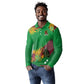 Custom Afro-St Kitts and Nevis Cricket Patriots Long Sleeve Polo Shirt Caribbean Tropical Sporty - African Pride
