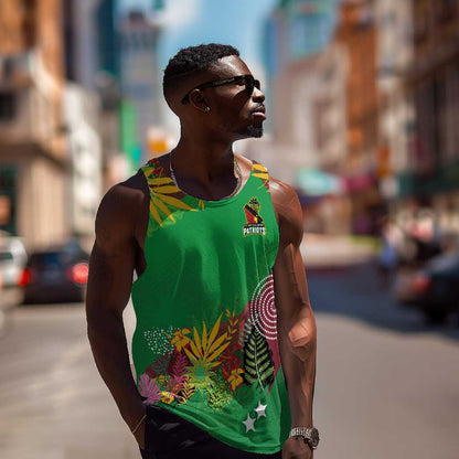 Custom Afro-St Kitts and Nevis Cricket Patriots Men Tank Top Caribbean Tropical Sporty - African Pride