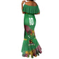 Custom Afro-St Kitts and Nevis Cricket Patriots Mermaid Dress Caribbean Tropical Sporty - African Pride