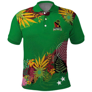 Custom Afro-St Kitts and Nevis Cricket Patriots Polo Shirt Caribbean Tropical Sporty - African Pride