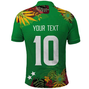 Custom Afro-St Kitts and Nevis Cricket Patriots Polo Shirt Caribbean Tropical Sporty - African Pride