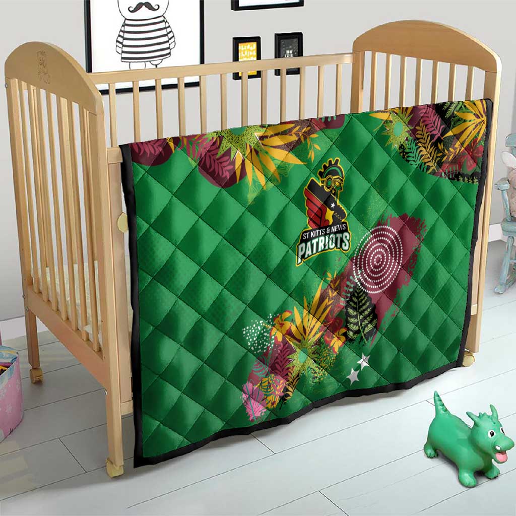 Afro-St Kitts and Nevis Cricket Patriots Quilt Caribbean Tropical Sporty - African Pride