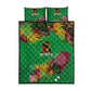 Afro-St Kitts and Nevis Cricket Patriots Quilt Bed Set Caribbean Tropical Sporty - African Pride