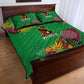 Afro-St Kitts and Nevis Cricket Patriots Quilt Bed Set Caribbean Tropical Sporty - African Pride