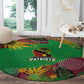Afro-St Kitts and Nevis Cricket Patriots Round Carpet Caribbean Tropical Sporty - African Pride