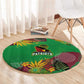 Afro-St Kitts and Nevis Cricket Patriots Round Carpet Caribbean Tropical Sporty - African Pride