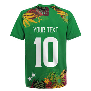 Custom Afro-St Kitts and Nevis Cricket Patriots Rugby Jersey Caribbean Tropical Sporty - African Pride