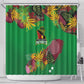 Afro-St Kitts and Nevis Cricket Patriots Shower Curtain Caribbean Tropical Sporty - African Pride