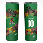 Custom Afro-St Kitts and Nevis Cricket Patriots Skinny Tumbler Caribbean Tropical Sporty - African Pride