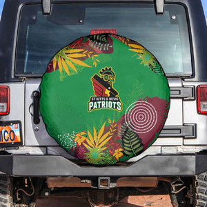 Afro-St Kitts and Nevis Cricket Patriots Spare Tire Cover Caribbean Tropical Sporty - African Pride