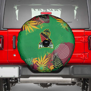 Afro-St Kitts and Nevis Cricket Patriots Spare Tire Cover Caribbean Tropical Sporty - African Pride
