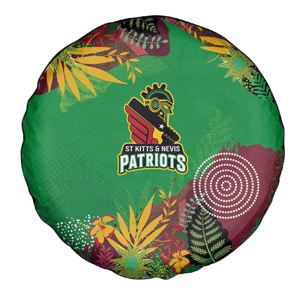 Afro-St Kitts and Nevis Cricket Patriots Spare Tire Cover Caribbean Tropical Sporty - African Pride