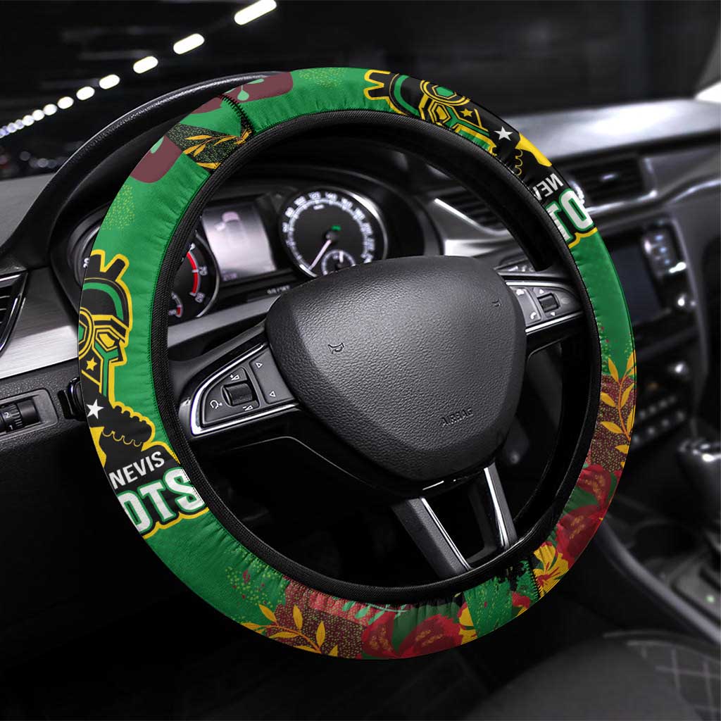Afro-St Kitts and Nevis Cricket Patriots Steering Wheel Cover Caribbean Tropical Sporty - African Pride