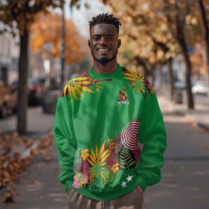 Custom Afro-St Kitts and Nevis Cricket Patriots Sweatshirt Caribbean Tropical Sporty - African Pride