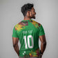 Custom Afro-St Kitts and Nevis Cricket Patriots T shirt Caribbean Tropical Sporty - African Pride