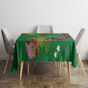 Afro-St Kitts and Nevis Cricket Patriots Tablecloth Caribbean Tropical Sporty - African Pride