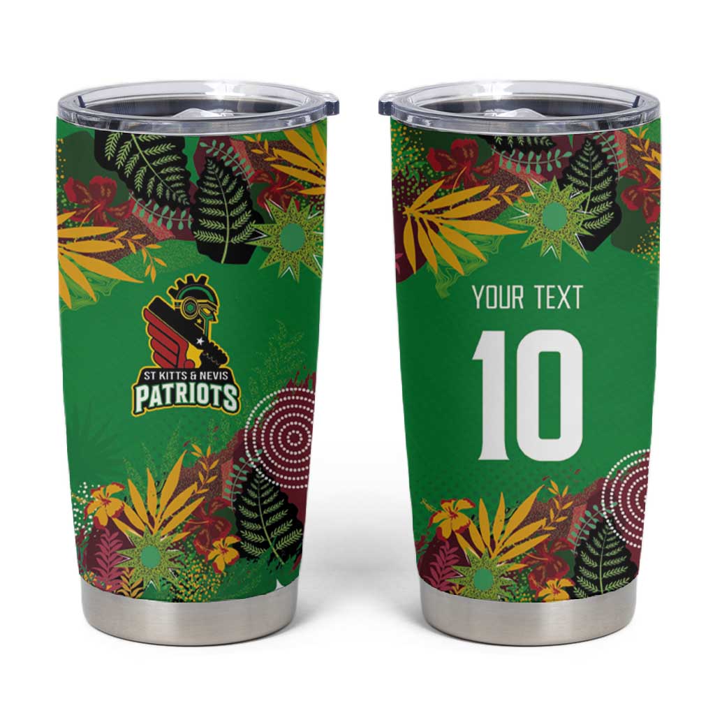 Custom Afro-St Kitts and Nevis Cricket Patriots Tumbler Cup Caribbean Tropical Sporty - African Pride