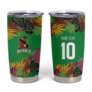 Custom Afro-St Kitts and Nevis Cricket Patriots Tumbler Cup Caribbean Tropical Sporty - African Pride