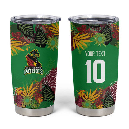 Custom Afro-St Kitts and Nevis Cricket Patriots Tumbler Cup Caribbean Tropical Sporty - African Pride