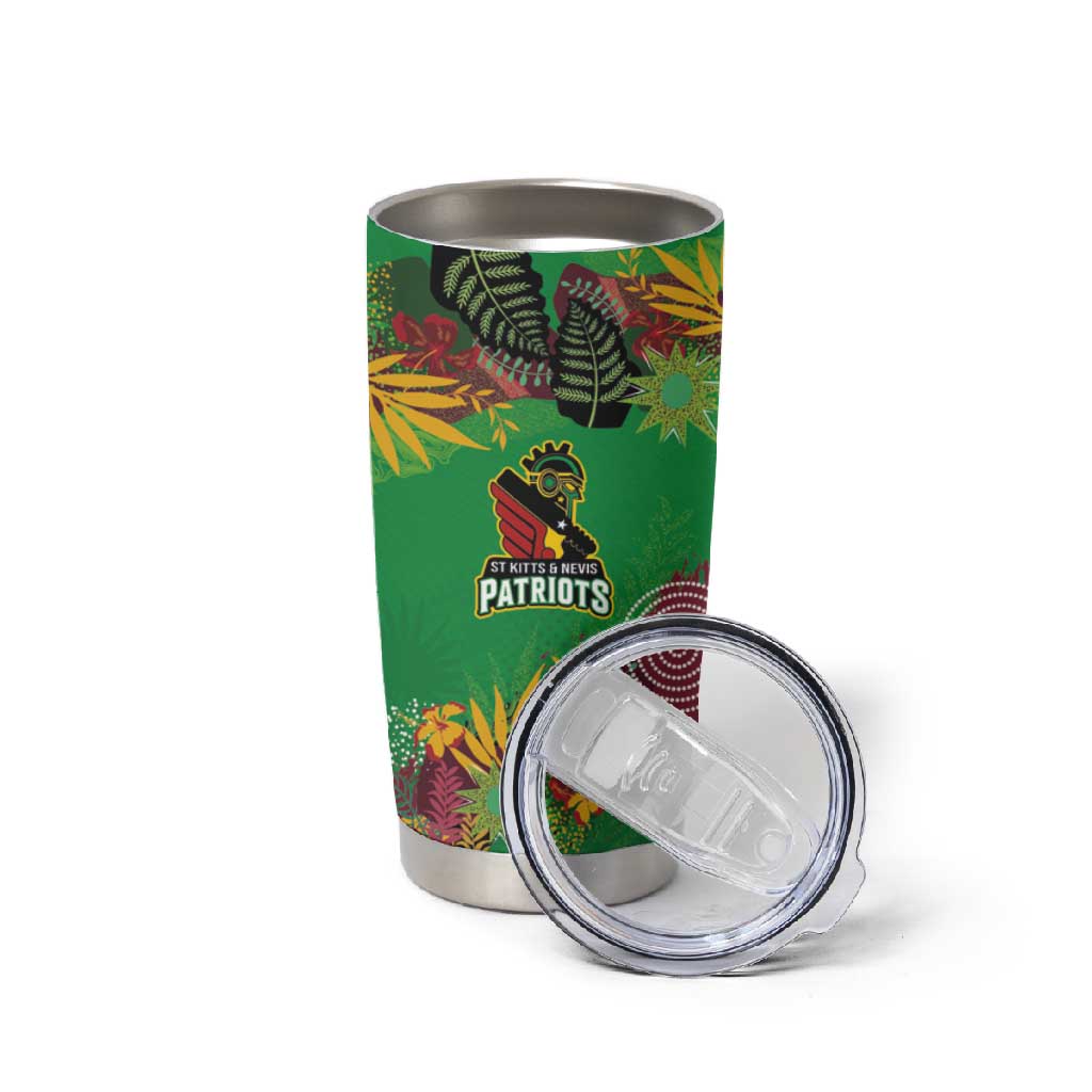Custom Afro-St Kitts and Nevis Cricket Patriots Tumbler Cup Caribbean Tropical Sporty - African Pride