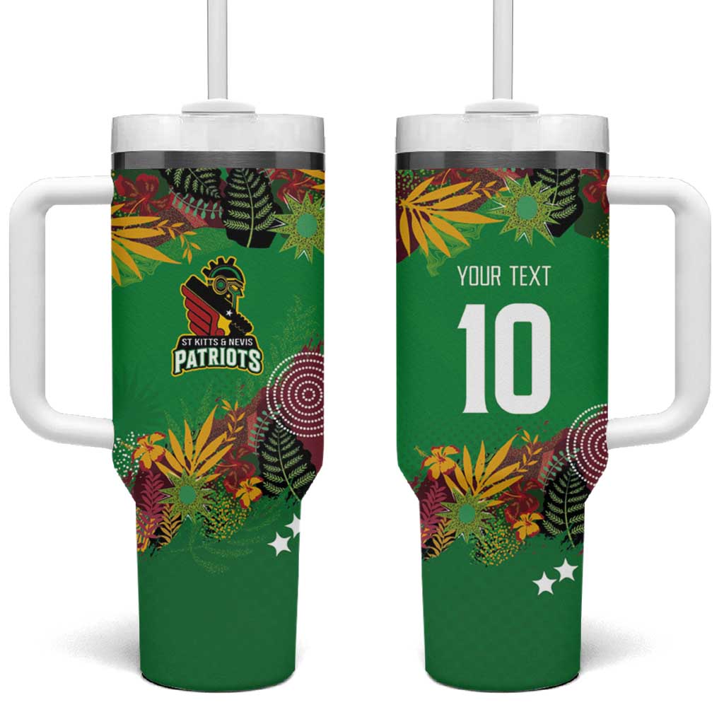 Custom Afro-St Kitts and Nevis Cricket Patriots Tumbler With Handle Caribbean Tropical Sporty - African Pride
