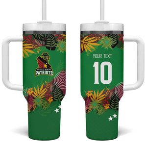 Custom Afro-St Kitts and Nevis Cricket Patriots Tumbler With Handle Caribbean Tropical Sporty - African Pride