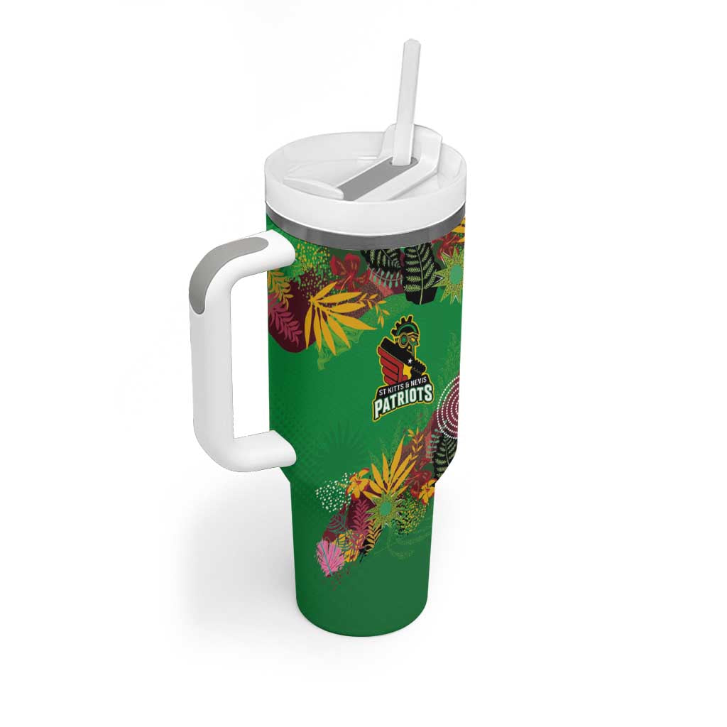 Custom Afro-St Kitts and Nevis Cricket Patriots Tumbler With Handle Caribbean Tropical Sporty - African Pride