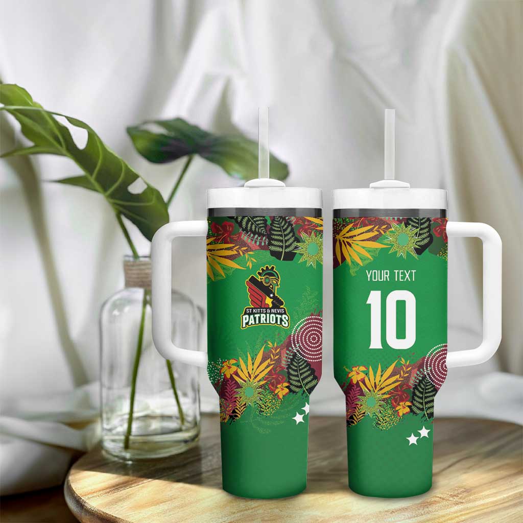 Custom Afro-St Kitts and Nevis Cricket Patriots Tumbler With Handle Caribbean Tropical Sporty - African Pride