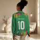 Custom Afro-St Kitts and Nevis Cricket Patriots Women Casual Shirt Caribbean Tropical Sporty - African Pride