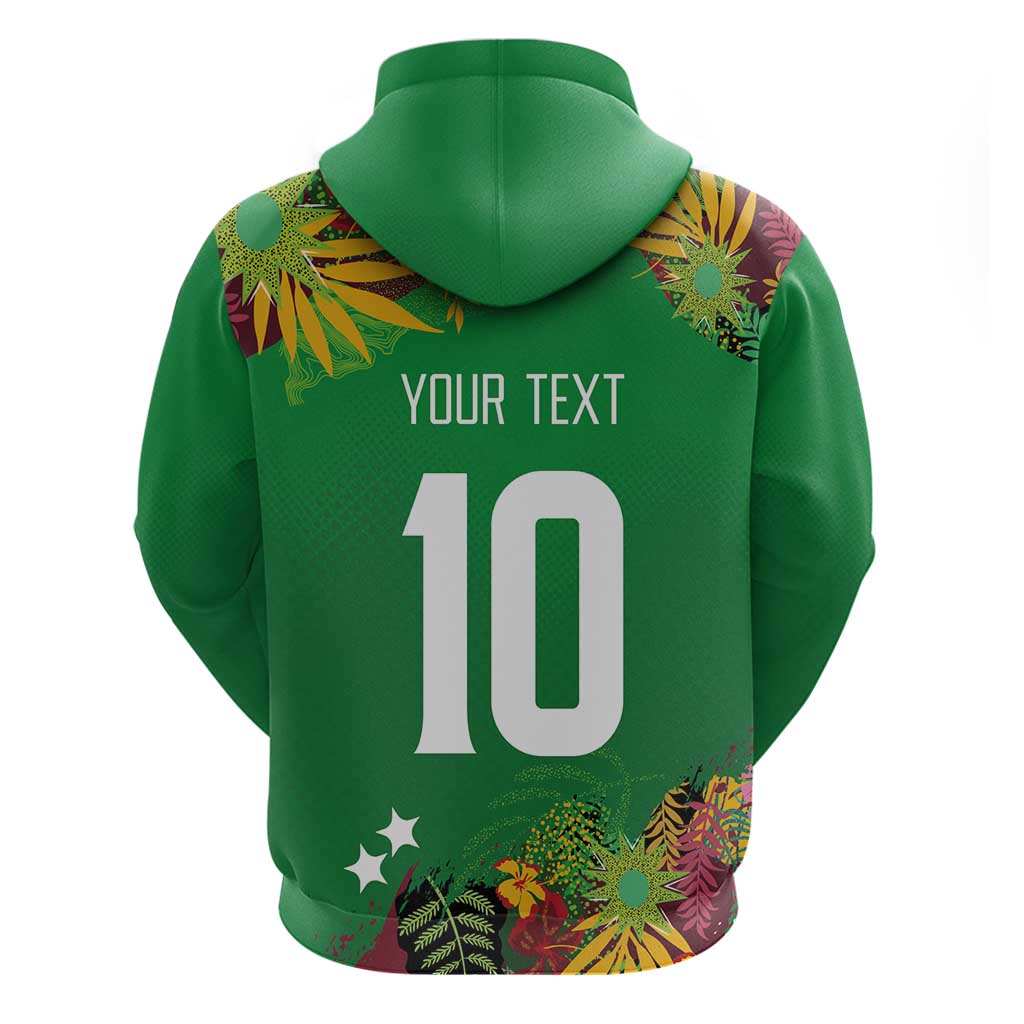 Custom Afro-St Kitts and Nevis Cricket Patriots Zip Hoodie Caribbean Tropical Sporty - African Pride