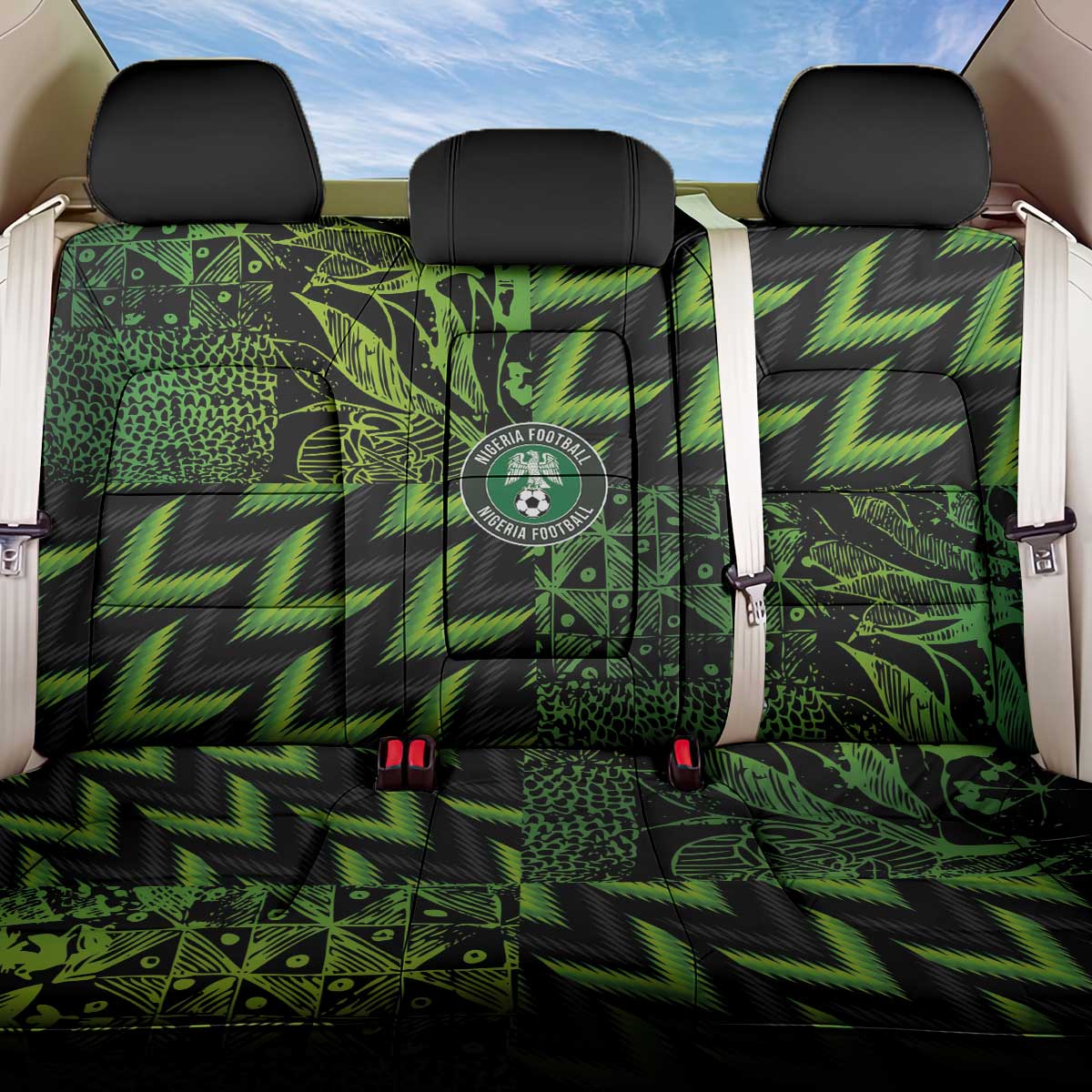 Nigeria Football Back Car Seat Cover Champions-Super Eagles - African Pride