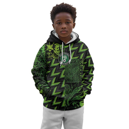 Nigeria Football Custom Kid Hoodie Champions-Super Eagles - African Pride