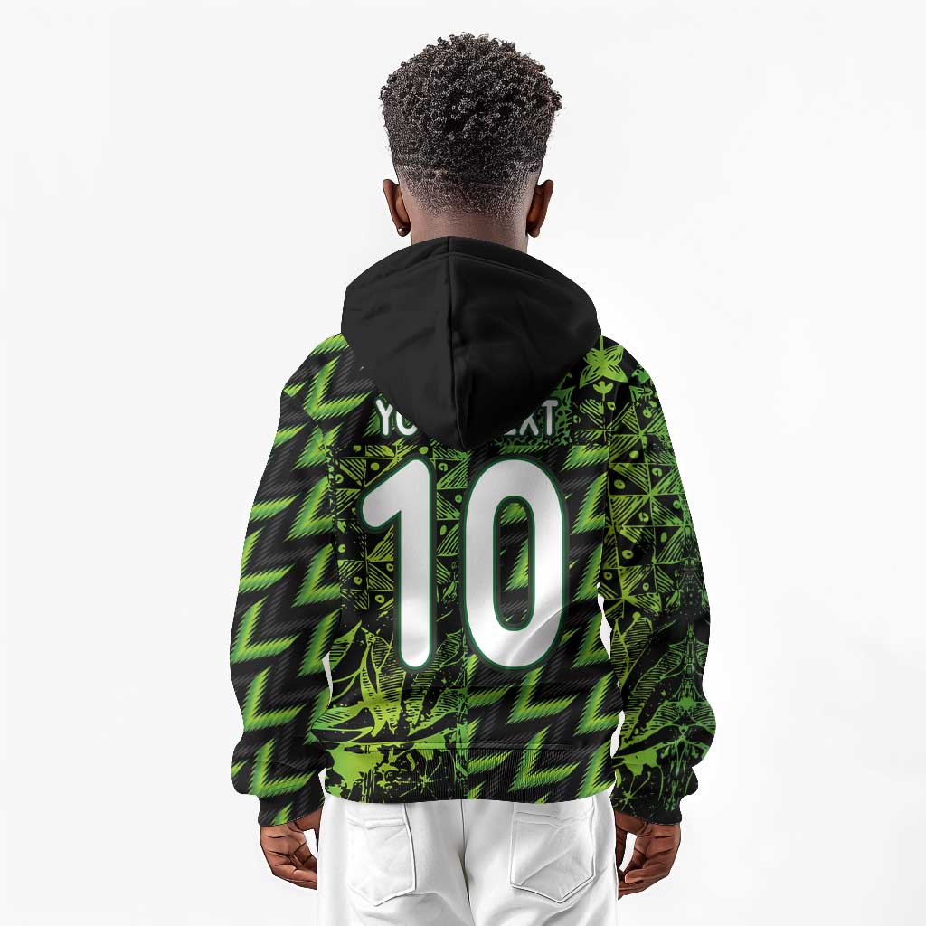 Nigeria Football Custom Kid Hoodie Champions-Super Eagles - African Pride
