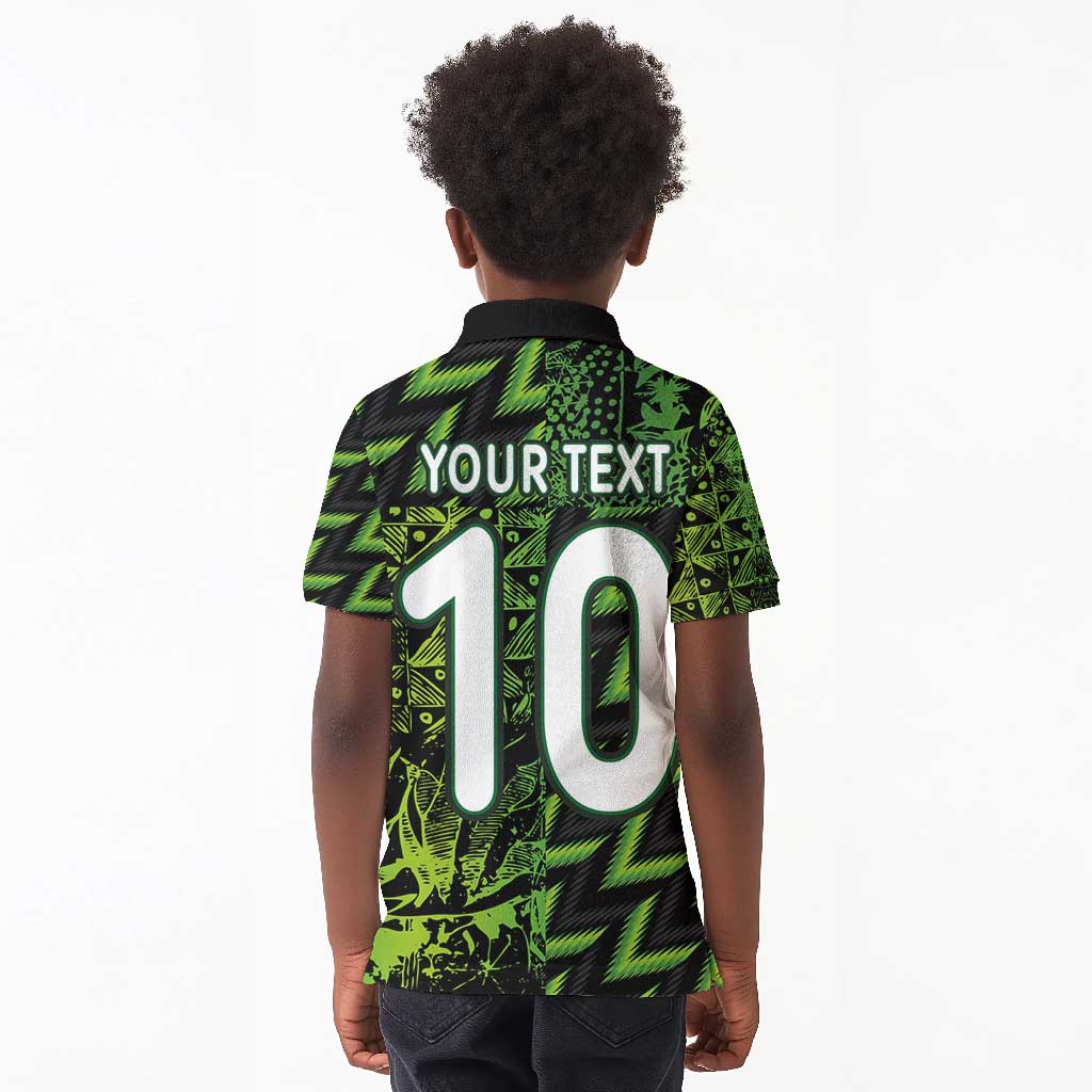 Nigeria Football Custom Kid Polo Shirt Champions-Super Eagles - African Pride