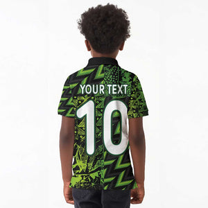 Nigeria Football Custom Kid Polo Shirt Champions-Super Eagles - African Pride
