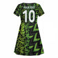 Nigeria Football Custom Kid Short Sleeve Dress Champions-Super Eagles - African Pride