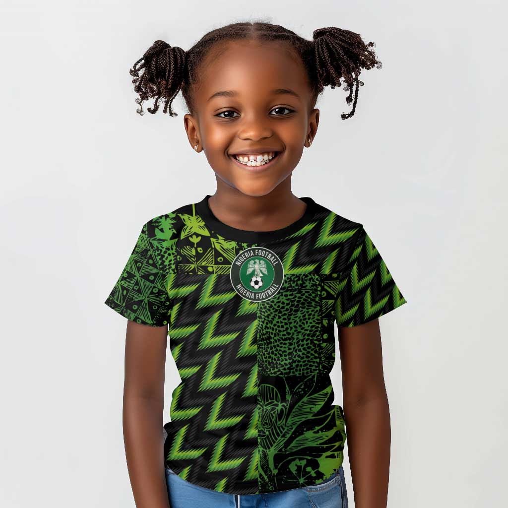 Nigeria Football Custom Kid T shirt Champions-Super Eagles - African Pride