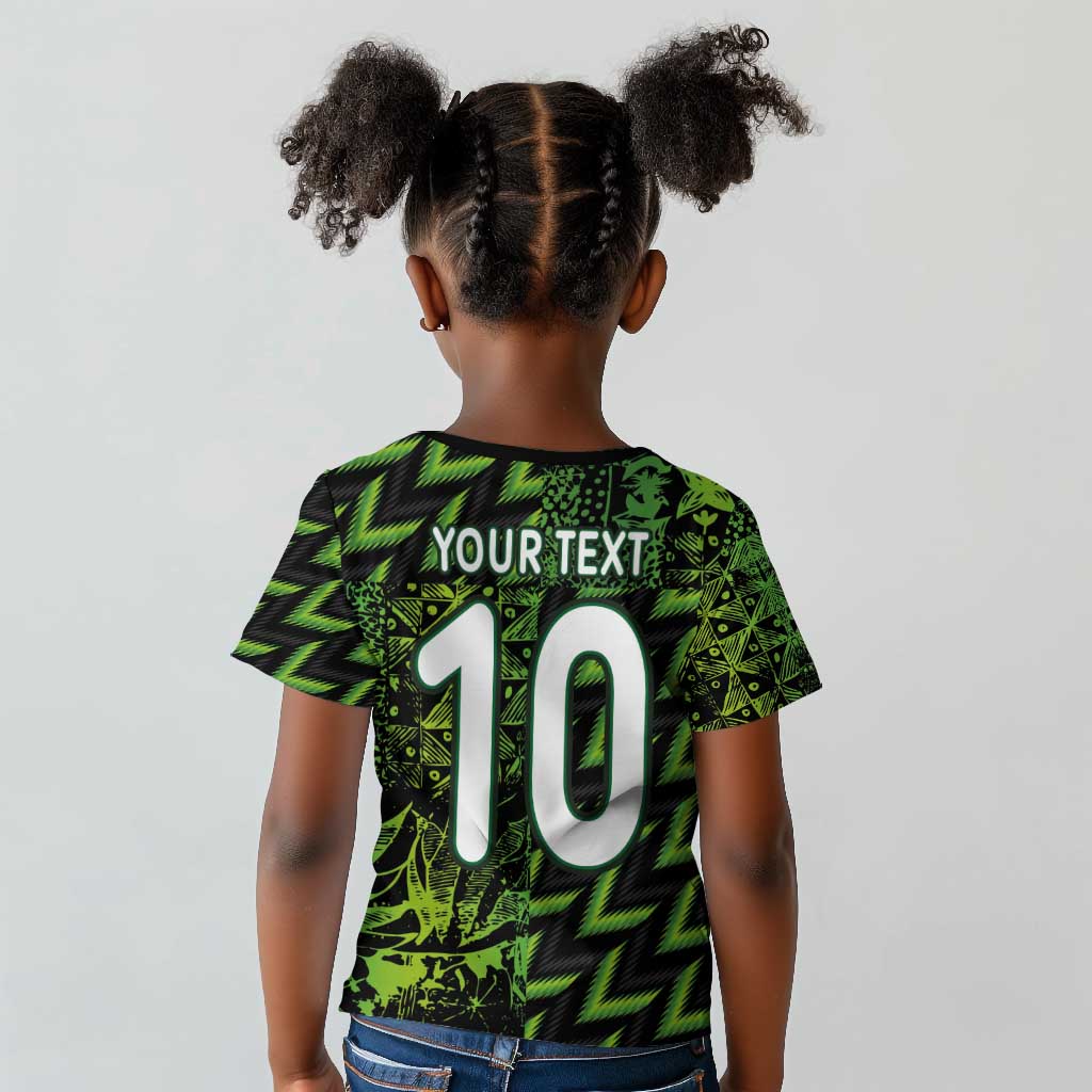 Nigeria Football Custom Kid T shirt Champions-Super Eagles - African Pride