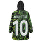Nigeria Football Custom Kid Wearable Blanket Hoodie Champions-Super Eagles - African Pride