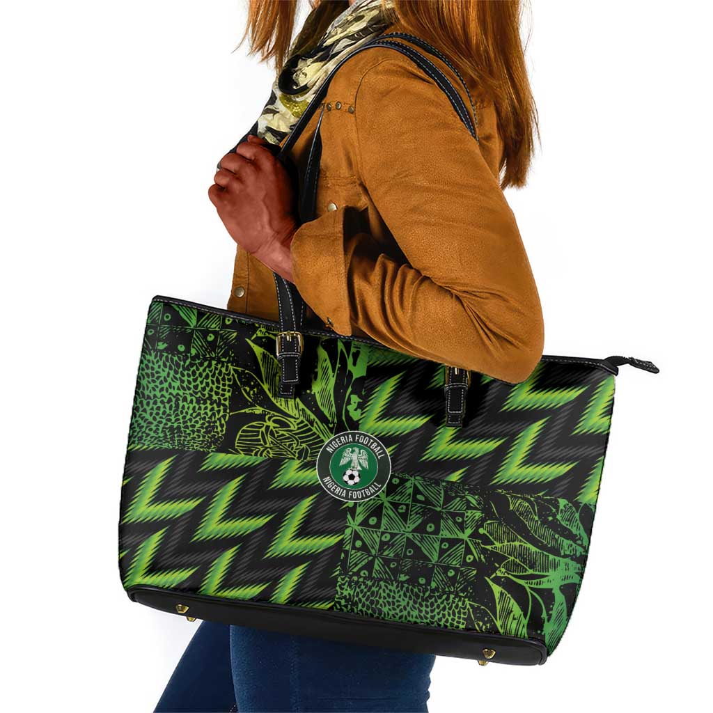 Nigeria Football Leather Tote Bag Champions-Super Eagles - African Pride