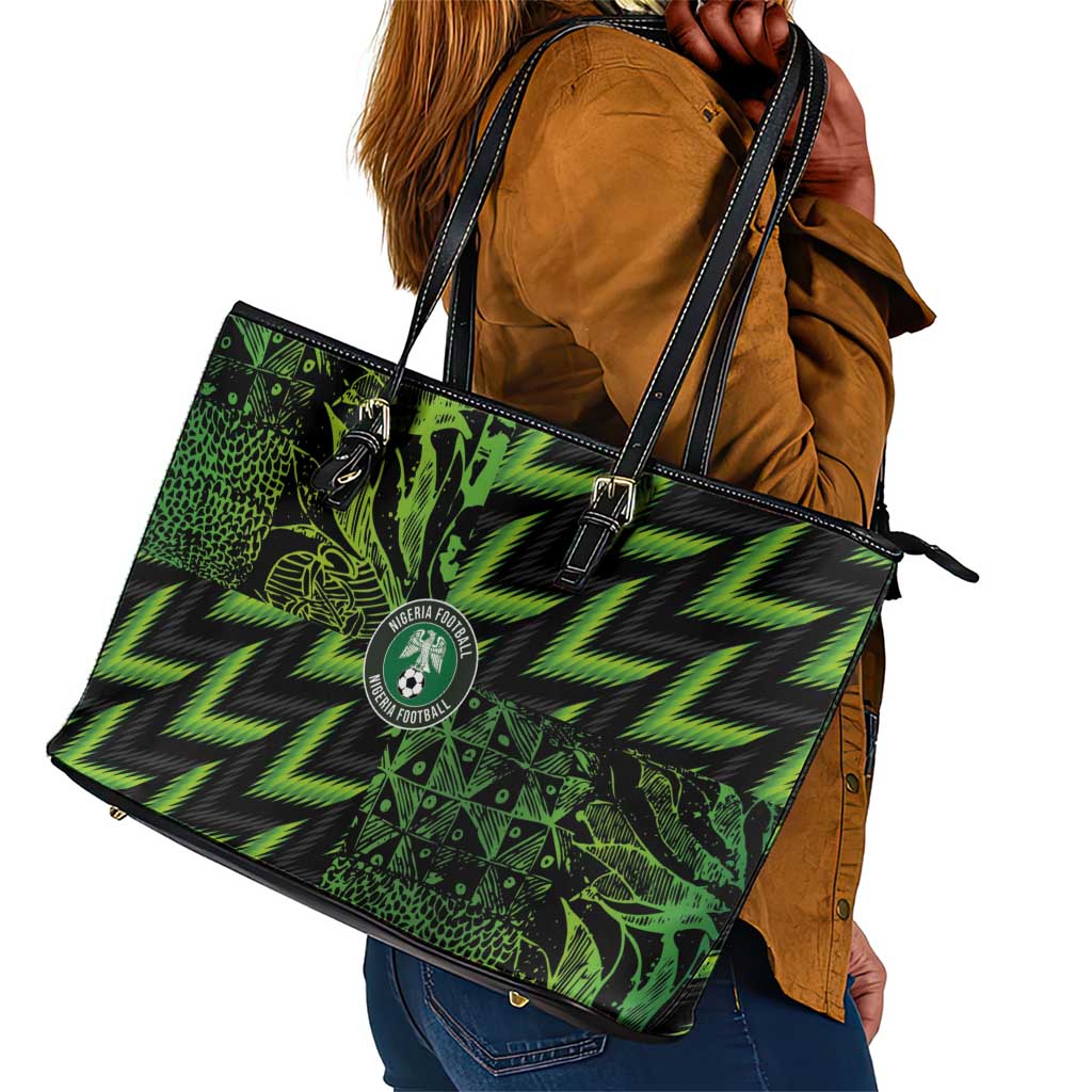 Nigeria Football Leather Tote Bag Champions-Super Eagles - African Pride